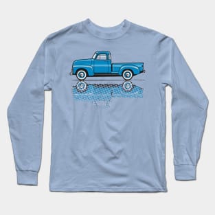 Blue Vintage Truck Long Sleeve T-Shirt